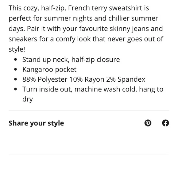 BNWT Half-Zip Sweater - Picture 5 of 5